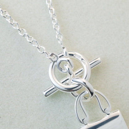 [BLUE TEARS]POP H PEDANT SILVER NECKLACE