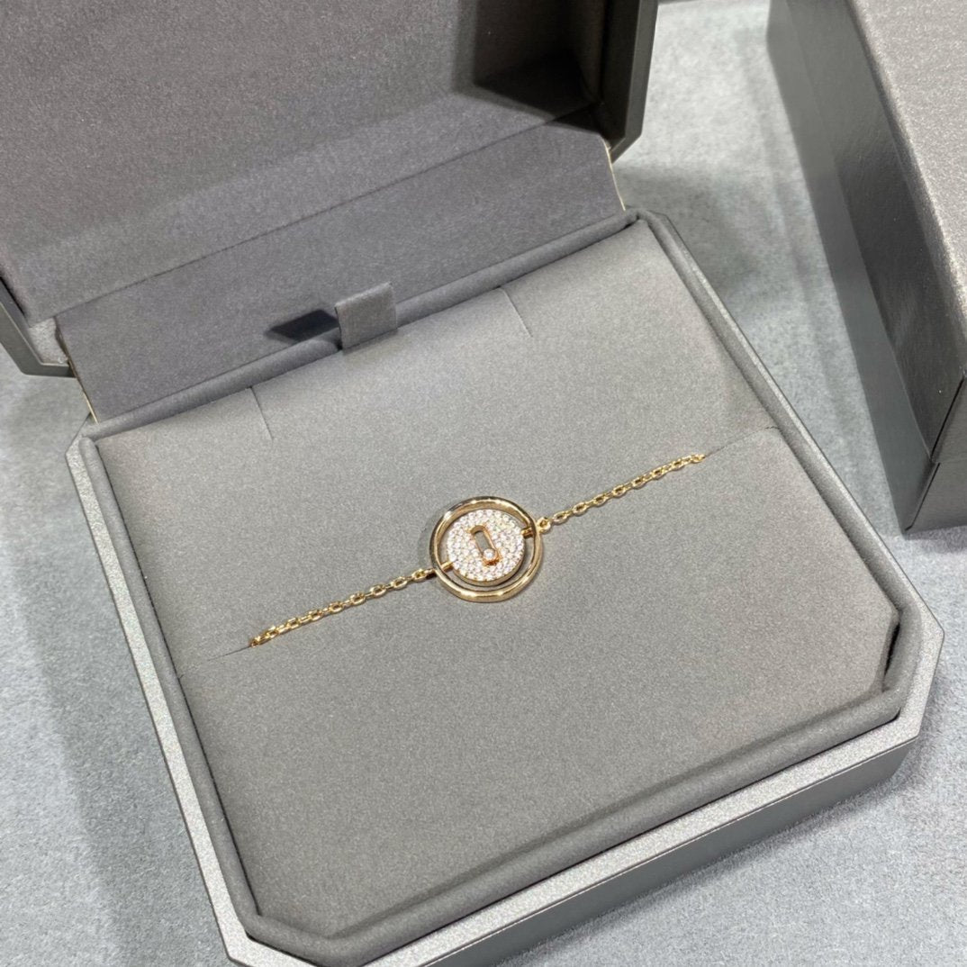 [Blue Tears Jewelry]LUCKY MOVE DIAMOND PAVED BRACELET