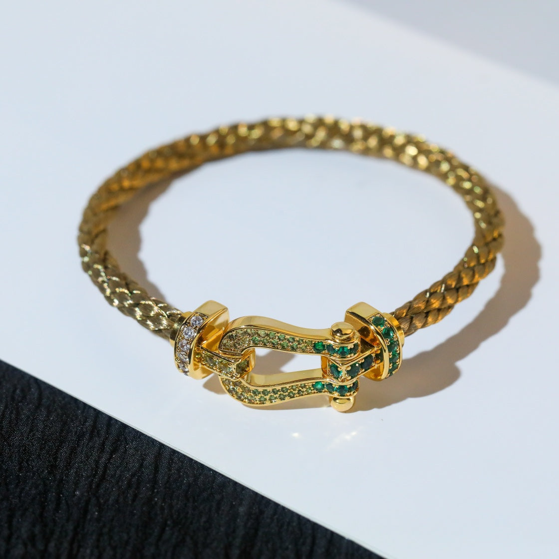 [BLUE TEARS]FORCE 10 GOLD GREEN DIAMOND PAVED