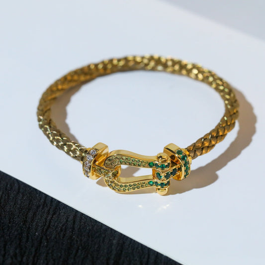 [BLUE TEARS]FORCE 10 GOLD GREEN DIAMOND PAVED