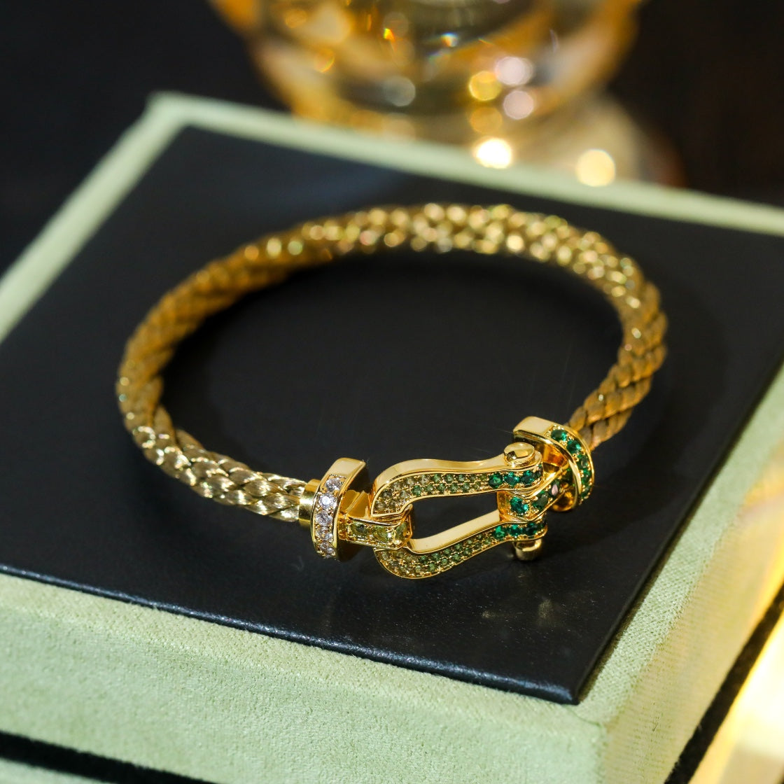 [BLUE TEARS]FORCE 10 GOLD GREEN DIAMOND PAVED
