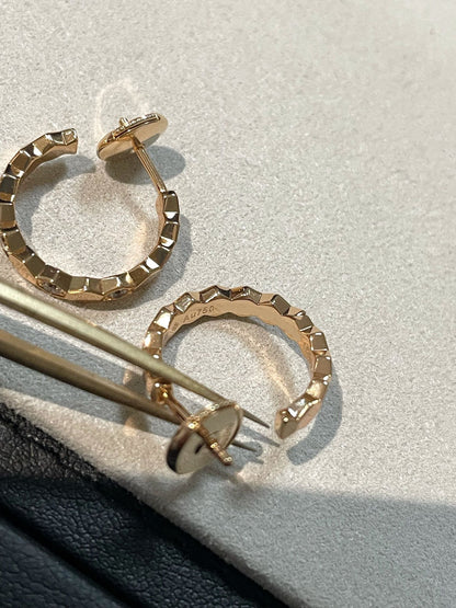 [BLUE TEARS]Hollow Design Four-Leaf Clover Flower Shape  Earrings