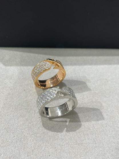 [BLUE TEARS]LIENS EVIDENCE  DIAMOND PAVED RING