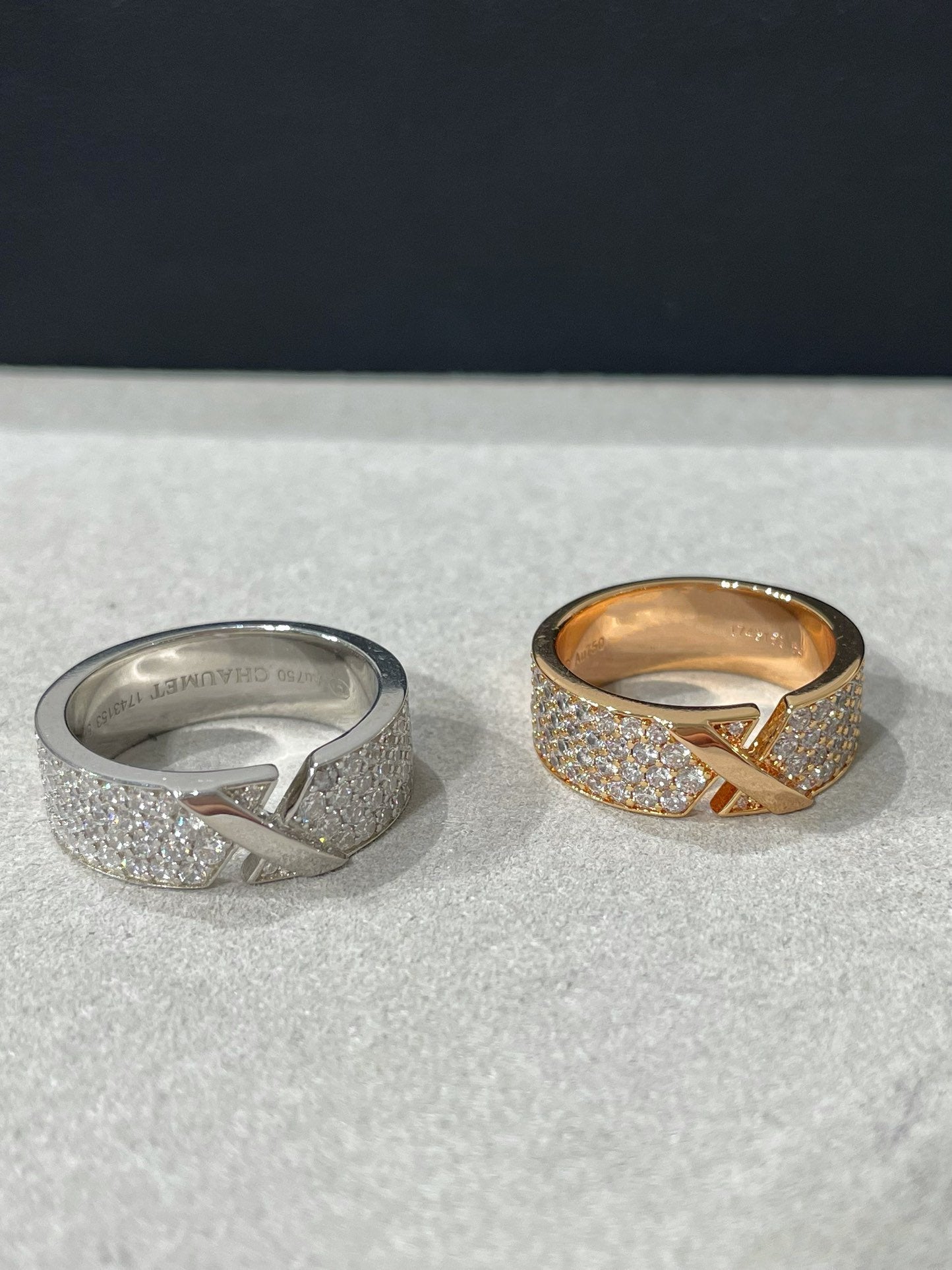 [BLUE TEARS]LIENS EVIDENCE  DIAMOND PAVED RING