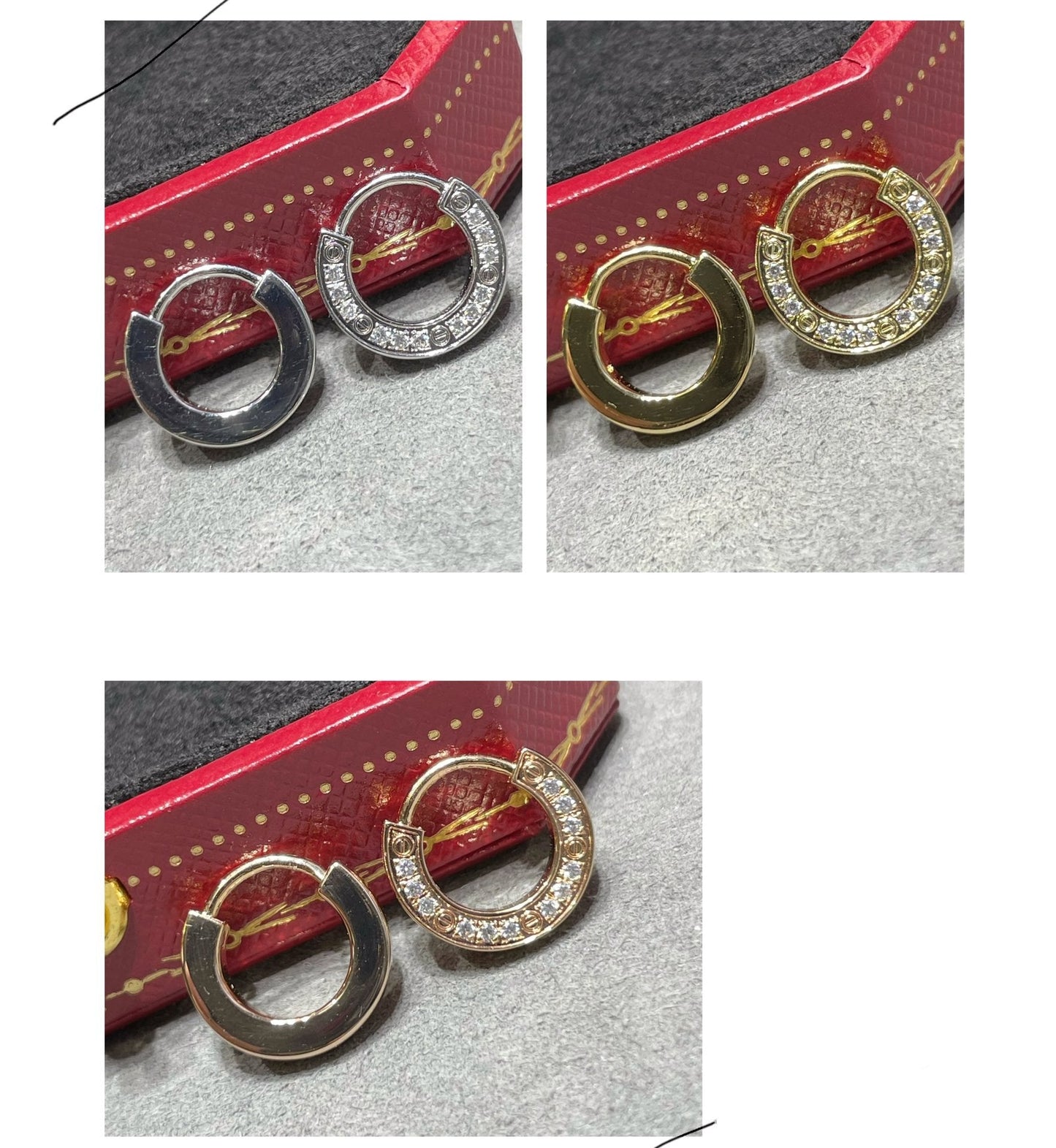 [BLUE TEARS]LOVE DIAMOND EARRINGS