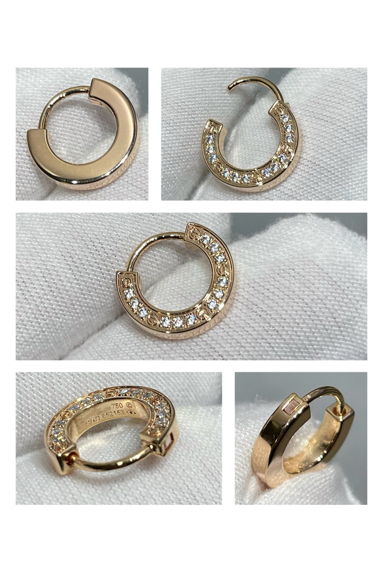 [BLUE TEARS]LOVE DIAMOND EARRINGS