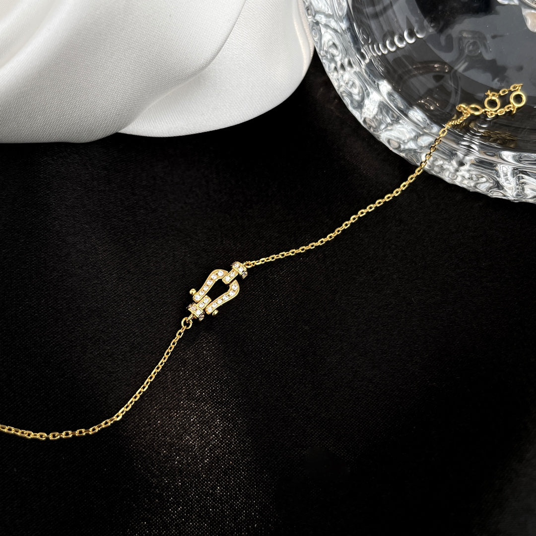[BLUE TEARS]FORCE 10 FULL DIAMOND BUCKLE CHAIN LINK MINI MODEL