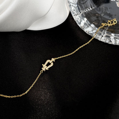 [BLUE TEARS]FORCE 10 FULL DIAMOND BUCKLE CHAIN LINK MINI MODEL