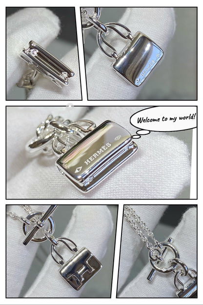 [BLUE TEARS]CONSTANCE PEDANT SILVER NECKLACE