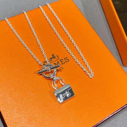 [BLUE TEARS]CONSTANCE PEDANT SILVER NECKLACE
