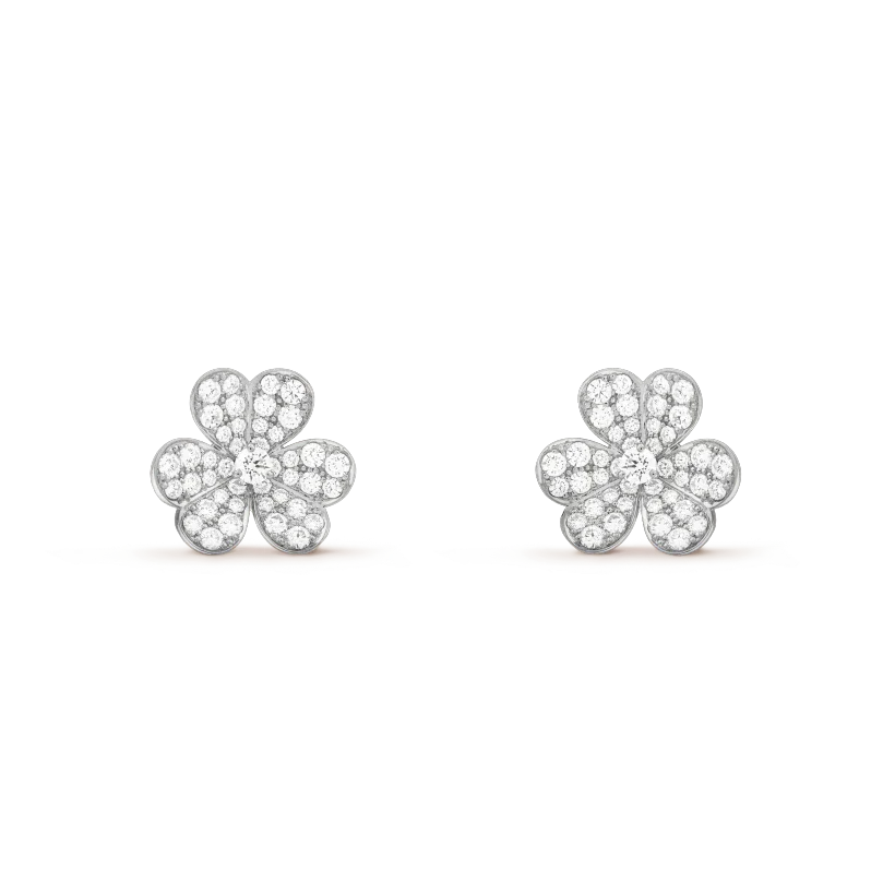 [BLUE TEARS]CLOVER COMOS DIAMOND EARRINGS SILVER
