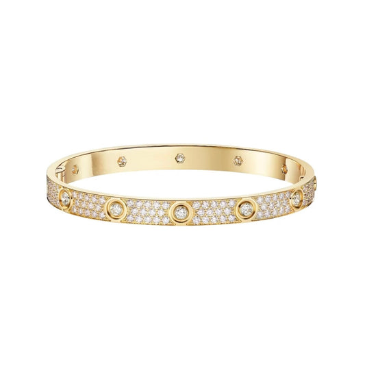 [Blue Tears Jewelry]LOVE BRACELET 6.1MM DIAMOND-PAVED 10 BIG DIAMONDS