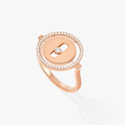 [Blue Tears Jewelry]LUCKY MOVE PINK GOLD DIAMOND RING