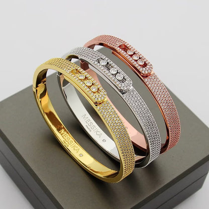 [Blue Tears Jewelry]Move Noa Full Pav¨¦ Diamond Bangle Bracelet