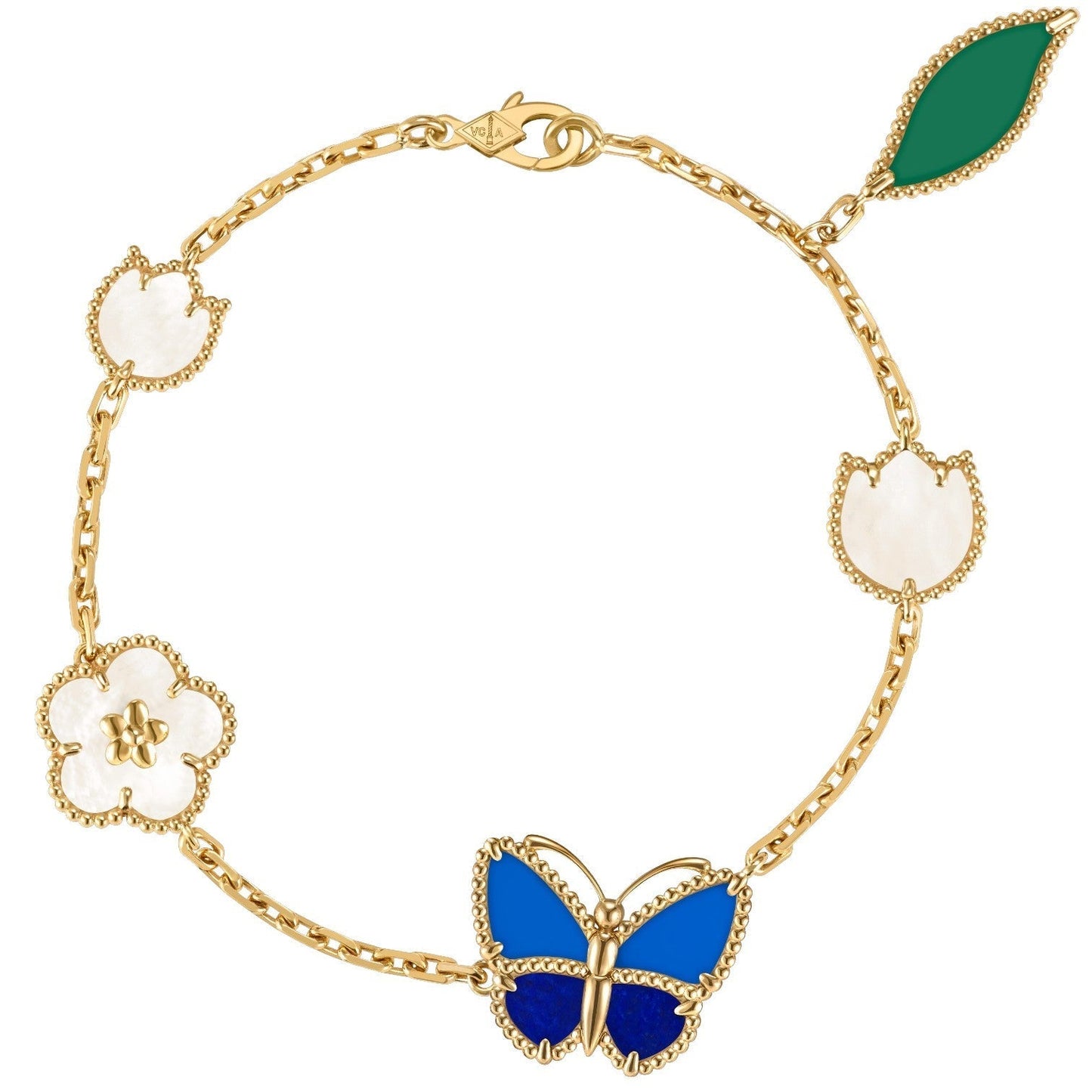 [Blue Tears Jewelry]LUCKY SPRING BUTTERFLY 5 MOTIF BRACELET