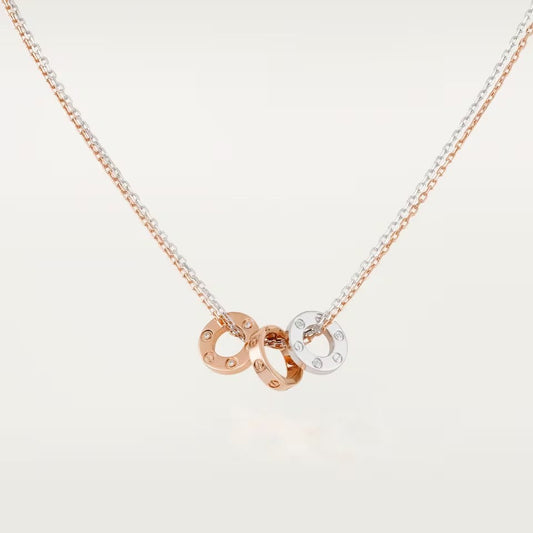 [Blue Tears Jewelry]LOVE 6 DIAMOND PENDANT NECKLACE