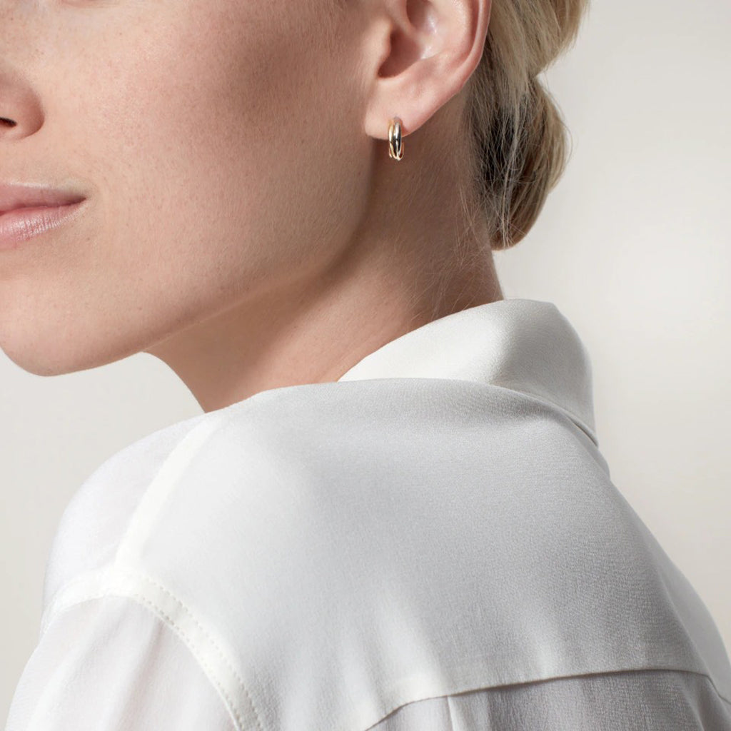 [Blue Tears Jewelry]TRINITY ON DIAMOND MINI EARRINGS