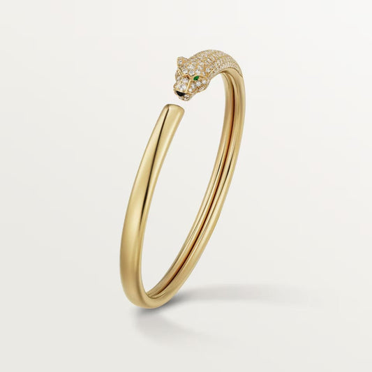 [Blue Tears Jewelry]PANTHERE HALF DIAMOND OPEN BRACELET
