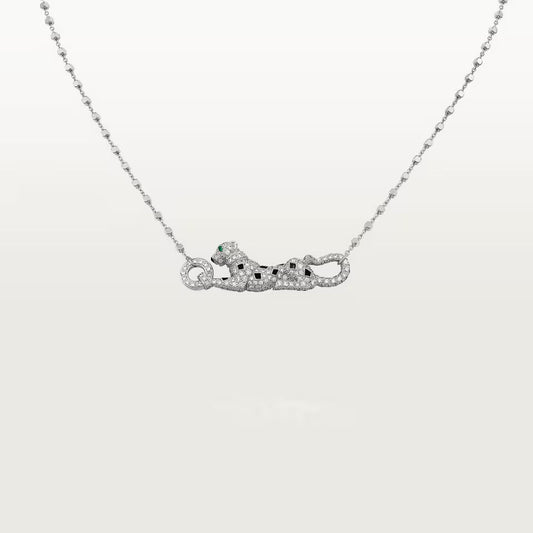 [Blue Tears Jewelry]PANTHERE PAVED DIAMOND NECKLACE