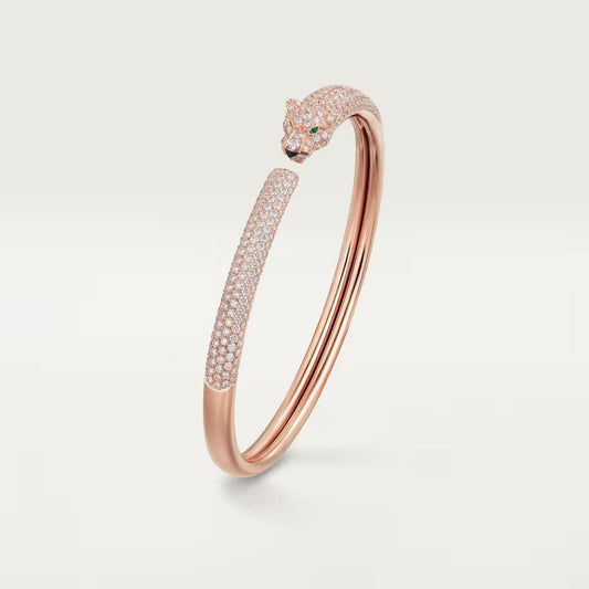 [Blue Tears Jewelry]PANTHERE FULL DIAMOND OPEN BRACELET