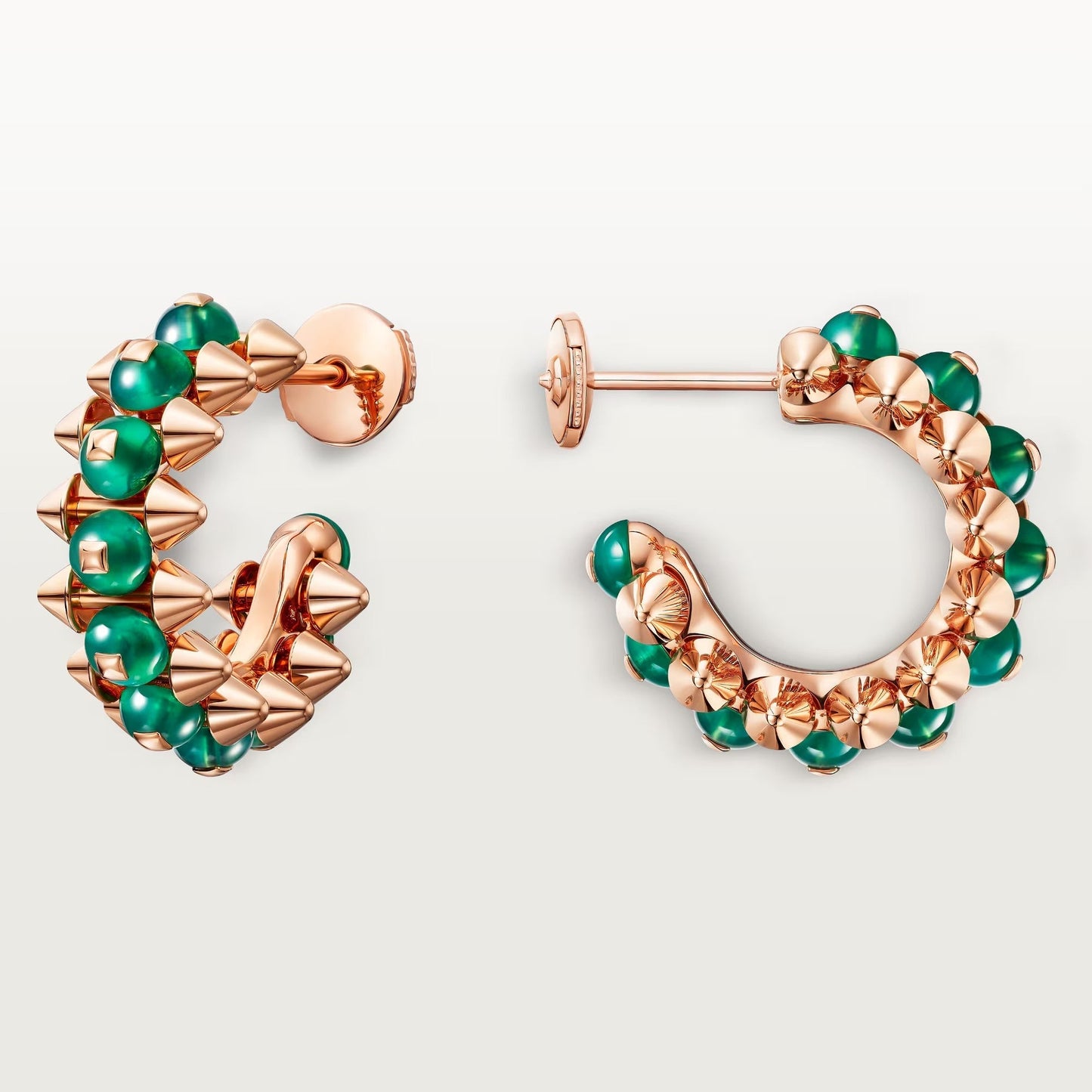 [Blue Tears Jewelry]CLASH 7.9MM AGATE CHALCEDONY EARRINGS