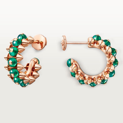 [Blue Tears Jewelry]CLASH 7.9MM AGATE CHALCEDONY EARRINGS