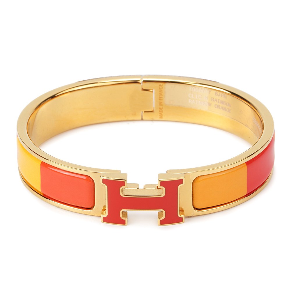 [BLUE TEARS]H BRACELET ORANGE RAINBOW CERAMIC