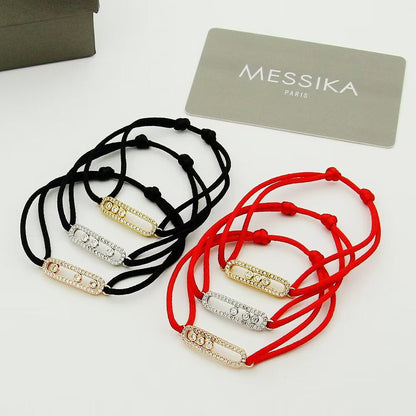[Blue Tears Jewelry]Messika Care(s) pink cord pav¨¦ bracelet