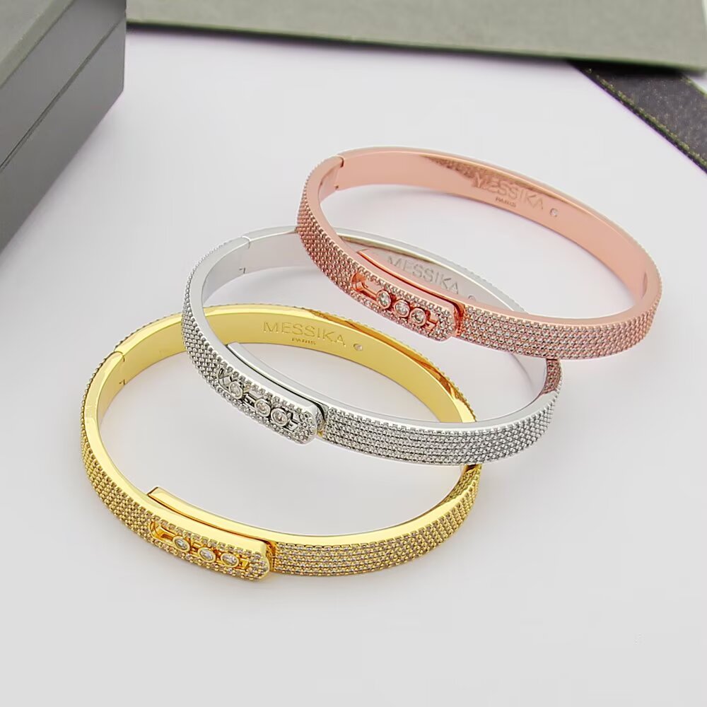 [Blue Tears Jewelry]Move Noa Full Pav¨¦ Diamond Bangle Bracelet