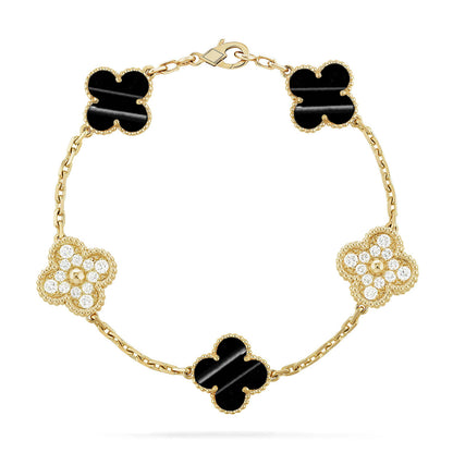 [BLUE TEARS] CLOVER 5 MOTIF PULSAR STONE BRACELET COLLECTION