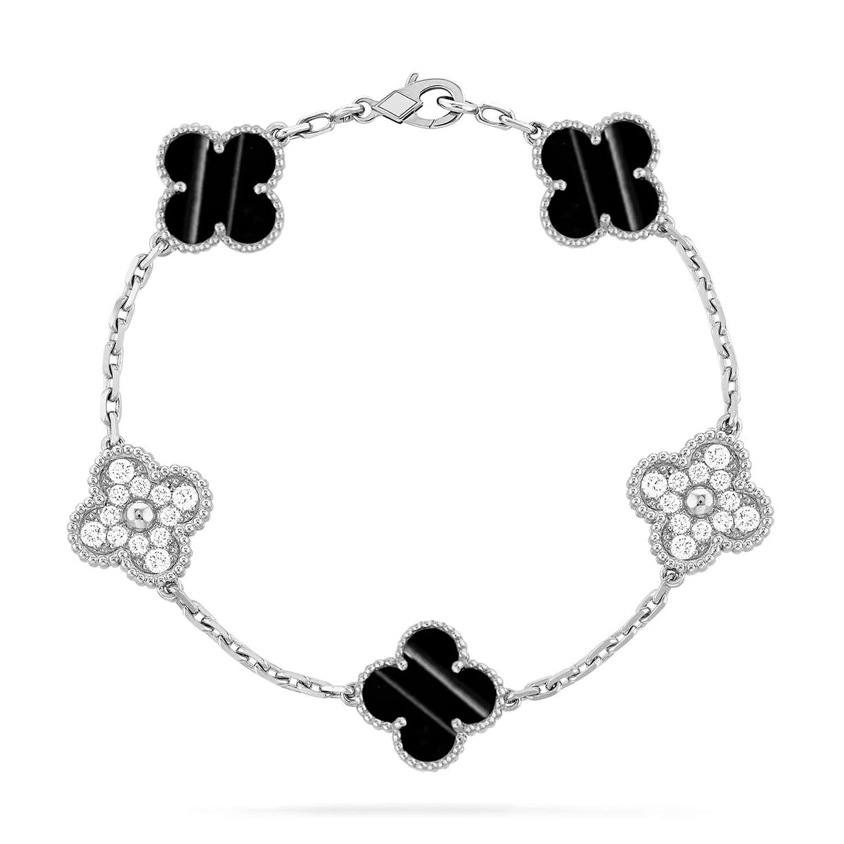 [BLUE TEARS] CLOVER 5 MOTIF PULSAR STONE BRACELET COLLECTION
