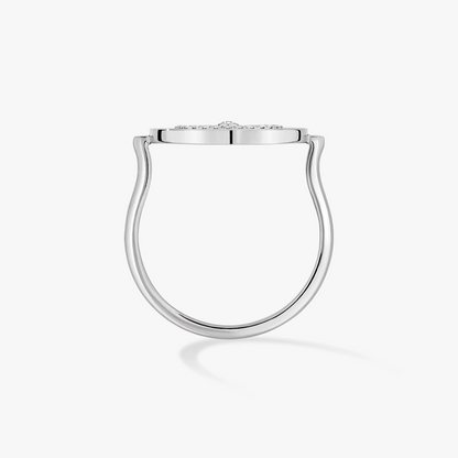 [Blue Tears Jewelry]LUCKY MOVE PAVED SILVER DIAMOND RING
