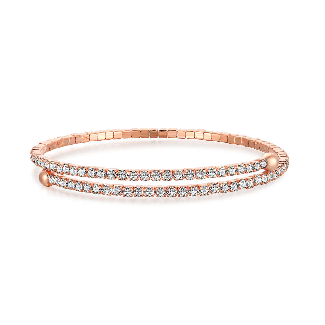 [Nova Jewelry]Row of Diamonds Round Fashion Bracelet