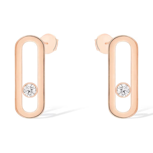 [Blue Tears Jewelry]MOVE UNO SMALL 1 DIAMOND EARRINGS