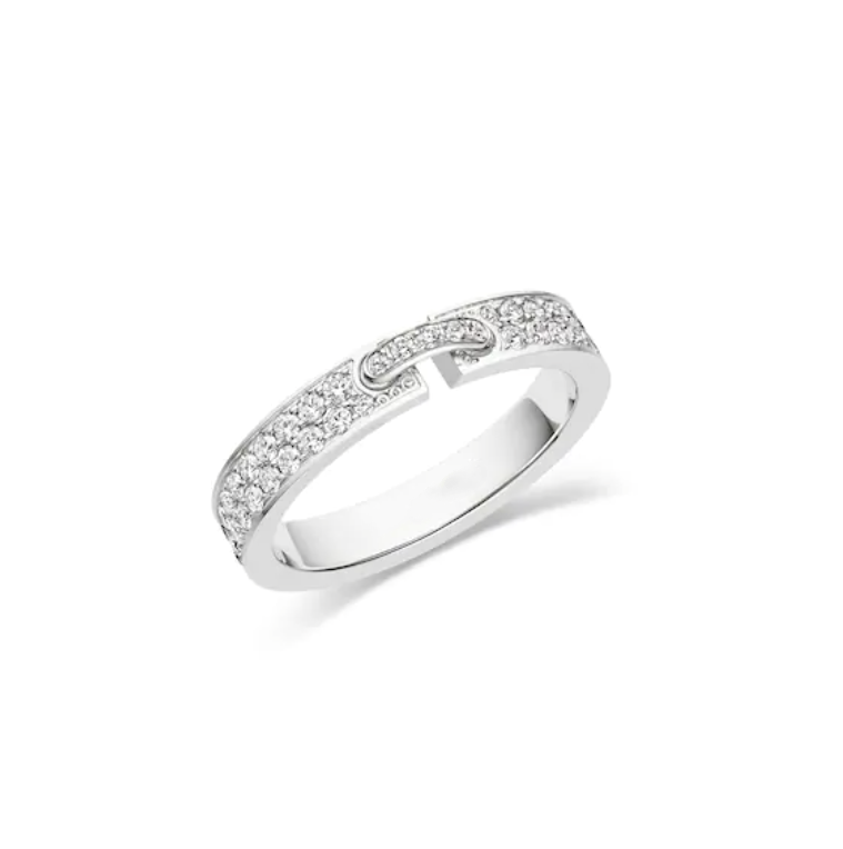 [BLUE TEARS]ALLIANCE LIENS VIDENCE PAVED DIAMOND 4MM RING