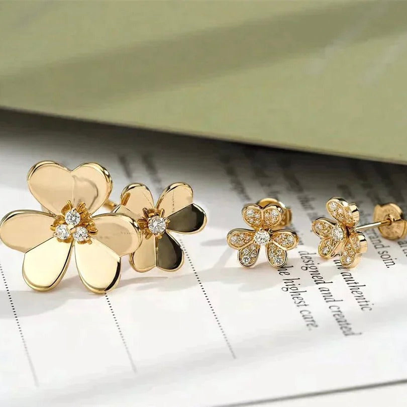 [BLUE TEARS]CLOVER COMOS GOLD DIAMOND RING
