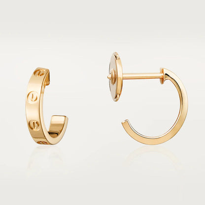 [BLUE TEARS]LOVE EARRINGS 2.65MM PINK GOLD