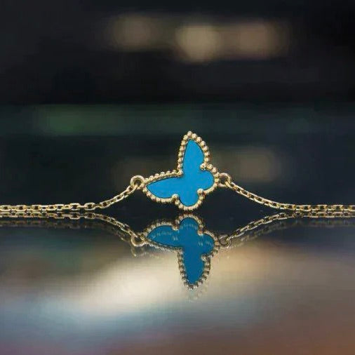 [BLUE TEARS]BUTTERFLY TURQUOISE BUTTERFLY BRACELET