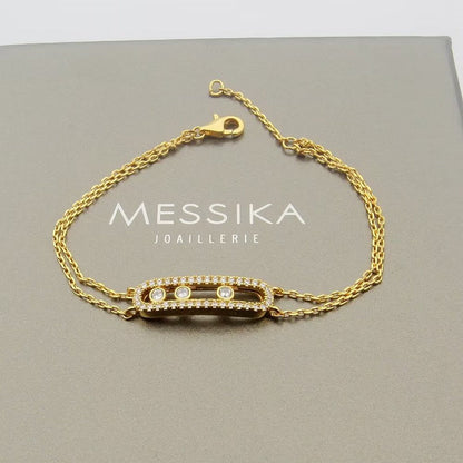 [Blue Tears Jewelry] Move Classique pavé bracelet