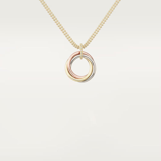[Blue Tears Jewelry]TRINITY MEDIUM  DIAMONDS NECKLACE