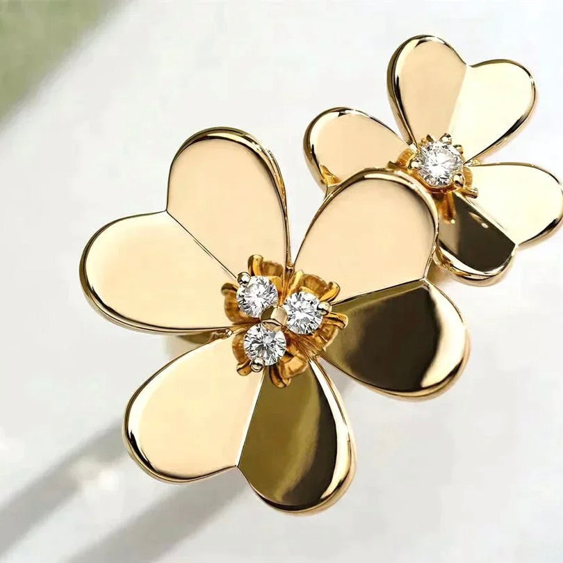 [BLUE TEARS]CLOVER COMOS GOLD DIAMOND RING