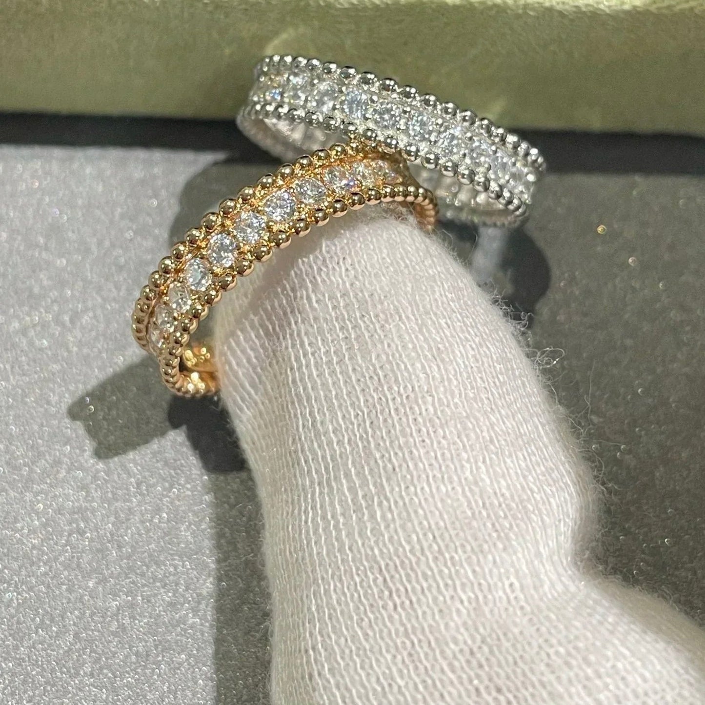 [BLUE TEARS]PERLEE DIAMOND ROSE GOLD RING