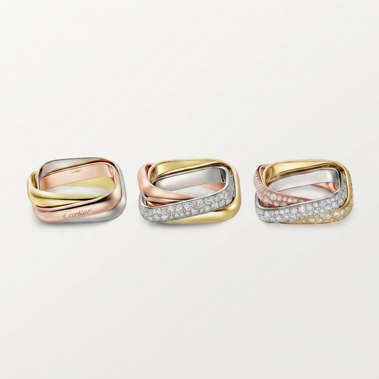[Blue Tears Jewelry]TRINITY 3.5MM CUSHION RING COLLECTION