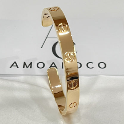 [BLUE TEARS]LOVE BRACELET 6.1MM OPEN CUFF