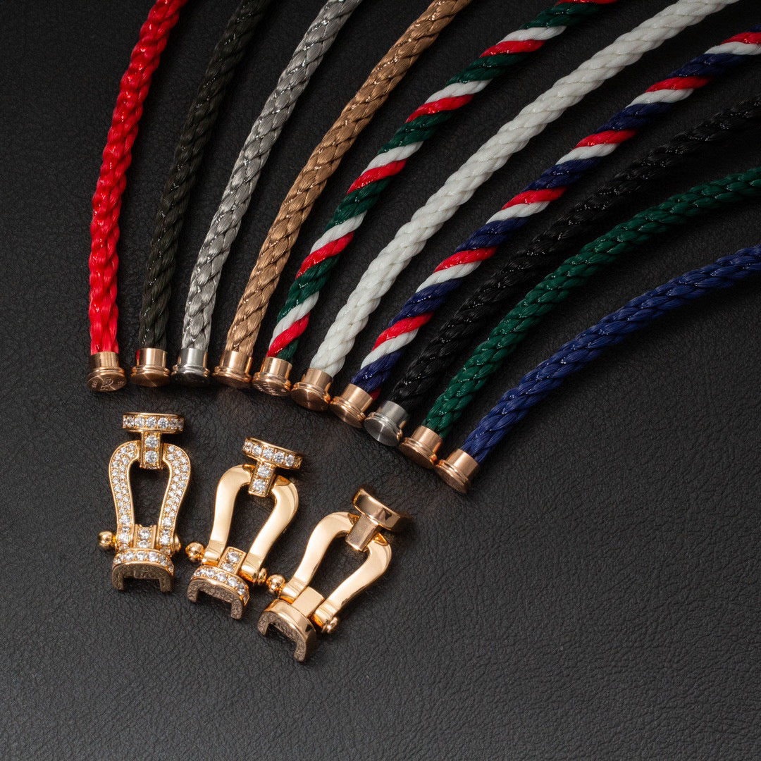 [BLUE TEARS]FORCE LARGE HORSESHOE NO DIAMOND BRACELET SILVER