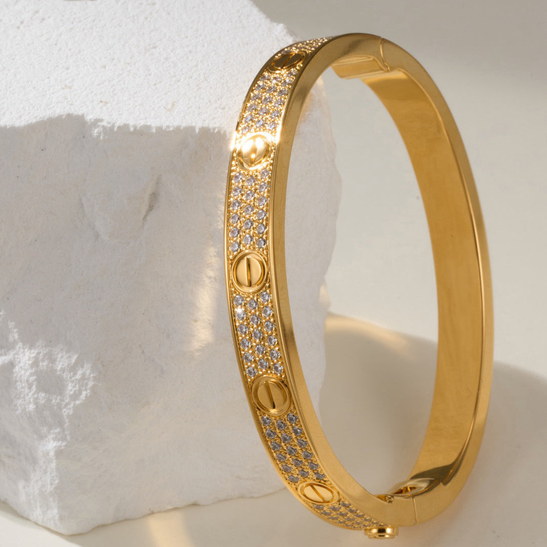 [Blue Tears Jewelry]LOVE BRACELET 6.1MM DIAMOND-PAVED