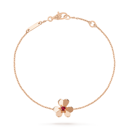 [BLUE TEARS]FRIVOLE GOLD FLOWER PINK MALACHITE BRACELET