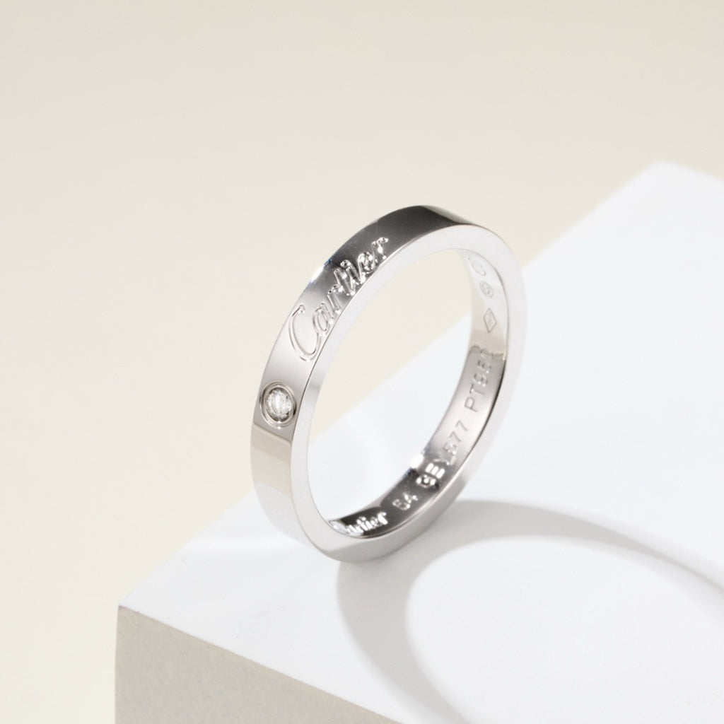 [Blue Tears Jewelry]LOVE RING 4MM 1 DIAMOND