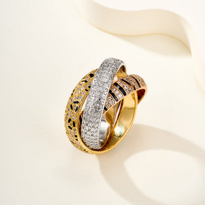 [Blue Tears Jewelry]TRINITY  RING LEOPARD PRINT