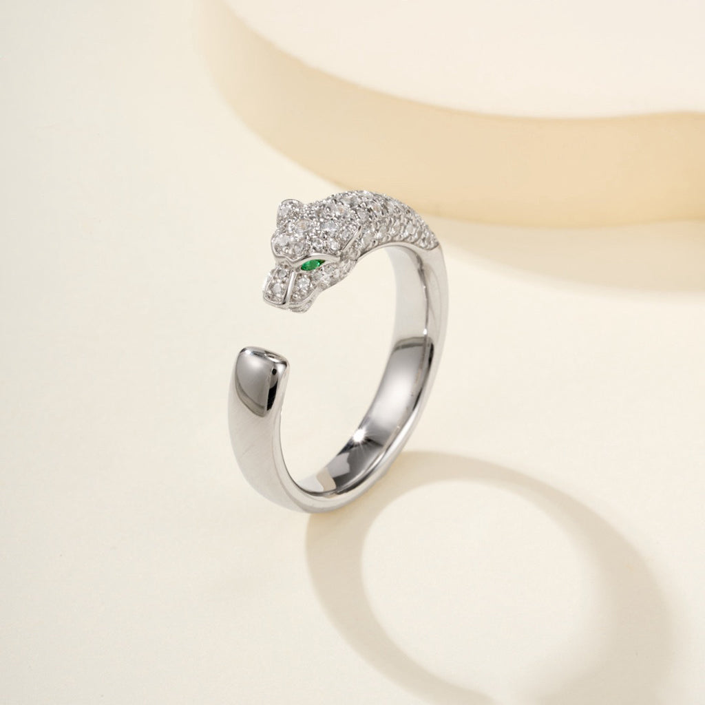 [Blue Tears Jewelry]PANTHERE HALF DIAMOND SMALL RING